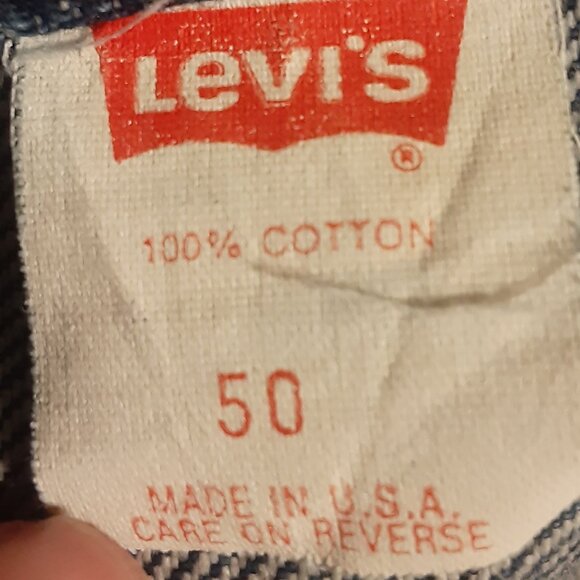 Levi's VTG 90's Denim Trucker Jacket 71506-0216 Size 50 Made in USA - Picture 5 of 8